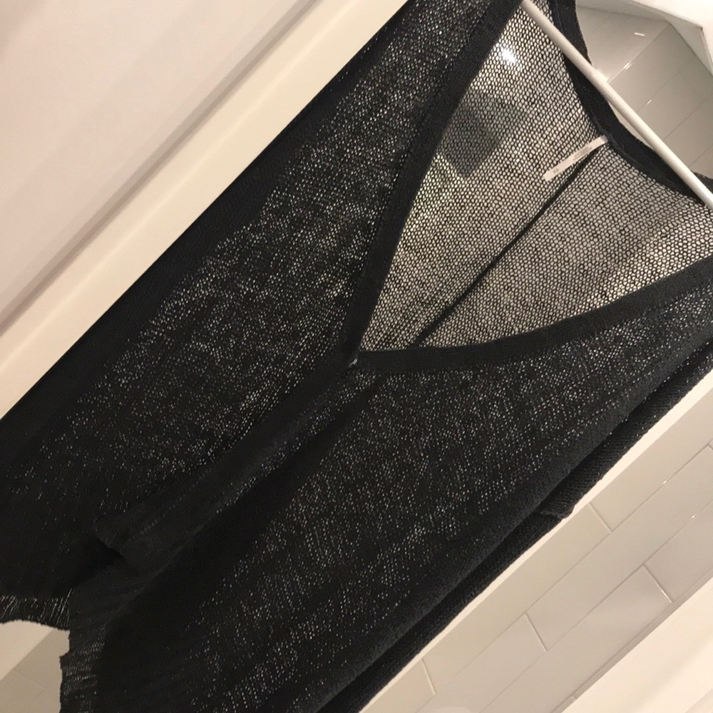 Over-sized free people knit button sweater